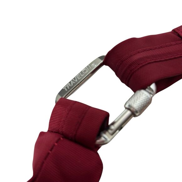 TRAVELON Red Full Zip Crossbody Purse Travel Bag-Adjustable Strap-Zip-Pockets - Picture 4 of 16
